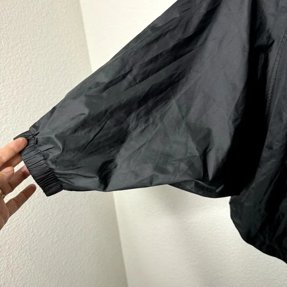 The North Face Pullover Jacket Windbreaker Women Hooded Black Logo Pockets Small - Picture 8 of 11